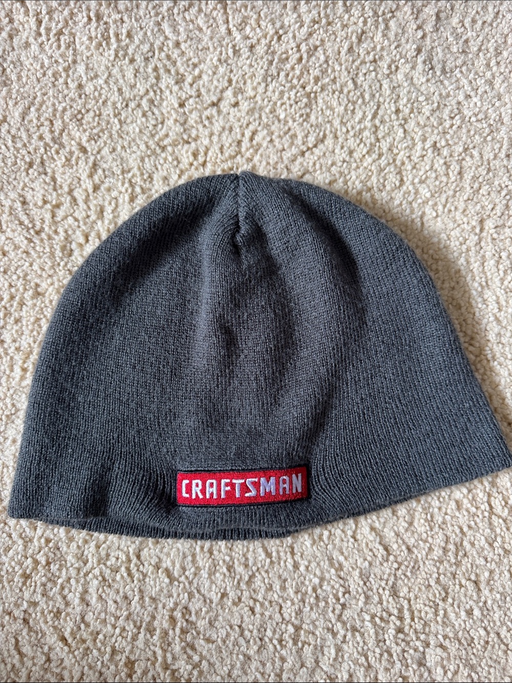 Craftsman Gray Knit Beanie Hat